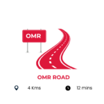 OMR Road near HubFive Workspace Perumbakkam